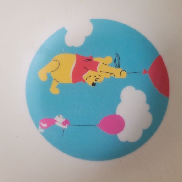 Disney Winnie The Pooh Balloon-Themed Kids Bowl BPA-Free Plastic 6-Inch Diameter - Picture 2 of 4